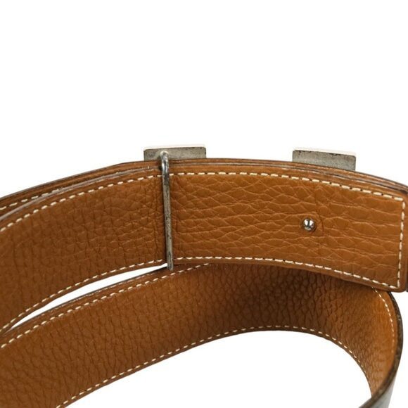 HERMES Black Leather Belt - Picture 8 of 10